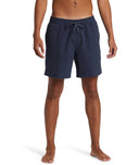 Quiksilver Quiksilver Men's Everyday Solid Volley 17" Marine Blue S Mens Elastic Swim Trunks