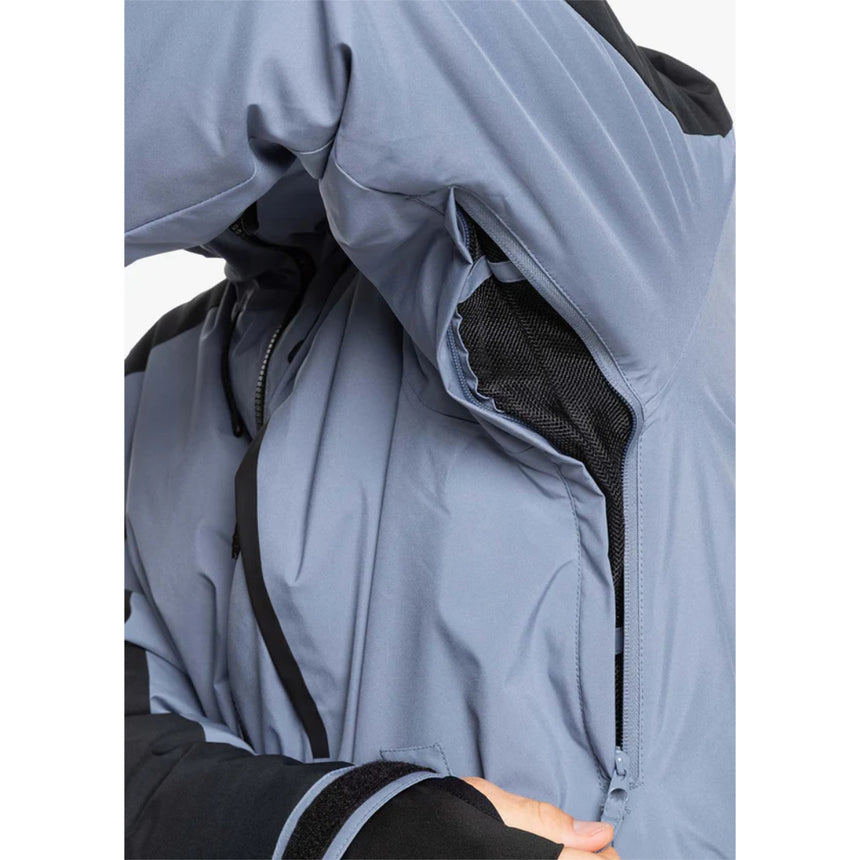 Quiksilver Men's Misson Block Jacket - Flint Stone