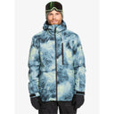 Quiksilver Quiksilver Men's Mission Printed Jacket SPACE STONE CELERY GREEN XS Mens Insulated Snowboard Jacket