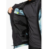 Quiksilver Quiksilver Men's Mission Printed Jacket SPACE STONE CELERY GREEN XS Mens Insulated Snowboard Jacket