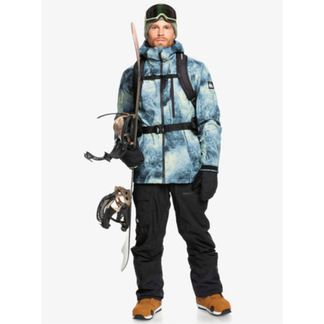 Quiksilver Quiksilver Men's Mission Printed Jacket SPACE STONE CELERY GREEN XS Mens Insulated Snowboard Jacket