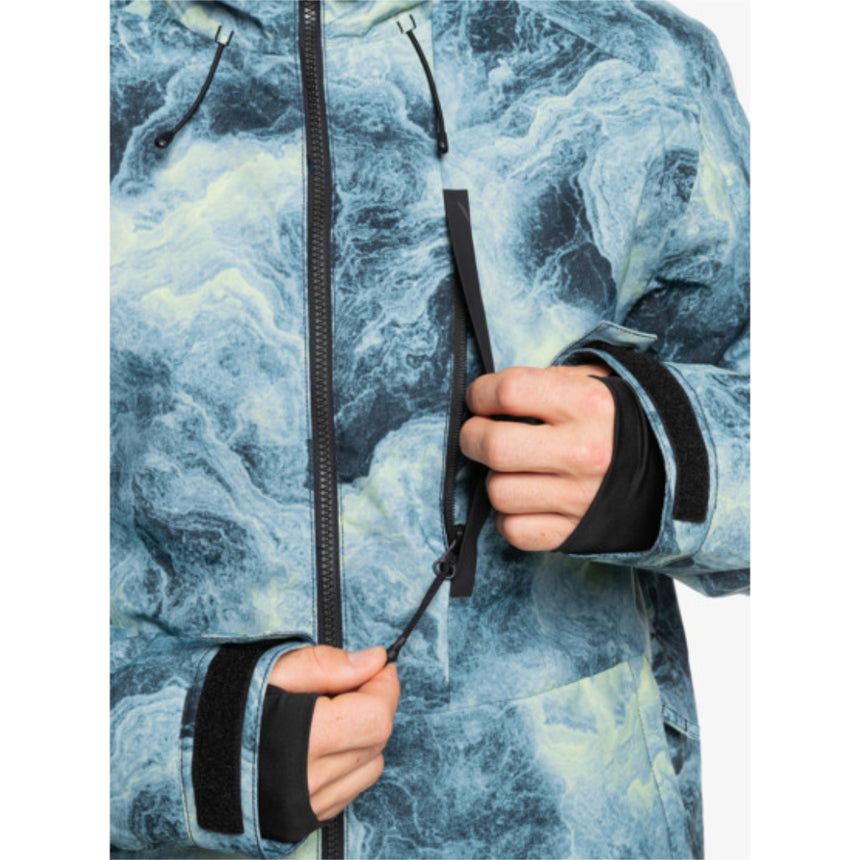 Quiksilver Quiksilver Men's Mission Printed Jacket SPACE STONE CELERY GREEN XS Mens Insulated Snowboard Jacket