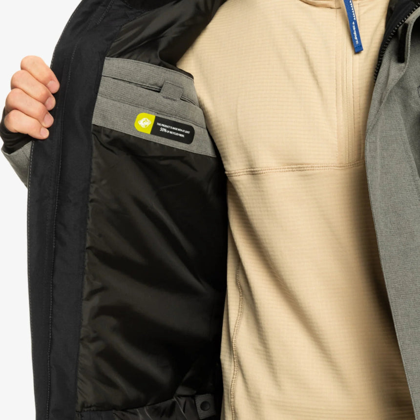 Quiksilver Men's Mission Solid Jacket - Quarry