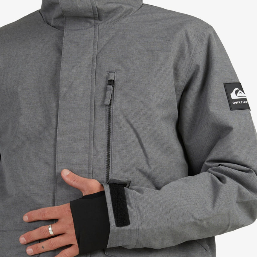 Quiksilver Men's Mission Solid Jacket - Quarry