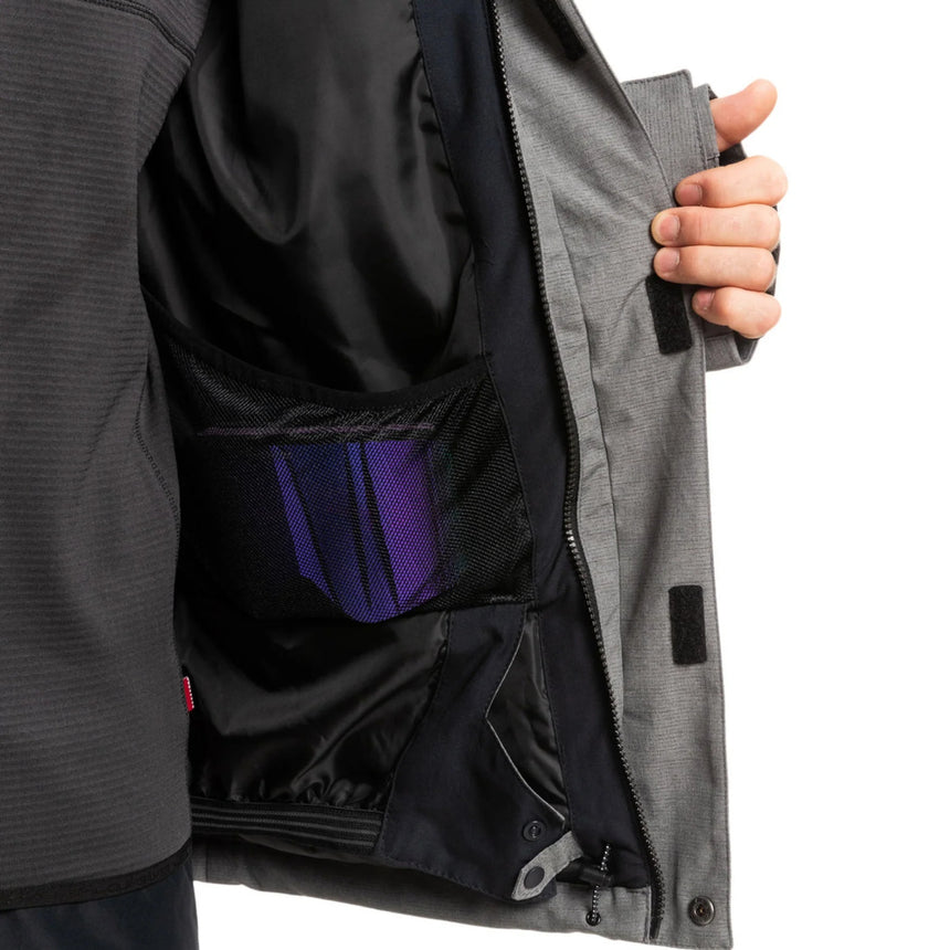 Quiksilver Men's Mission Solid Jacket - Quarry