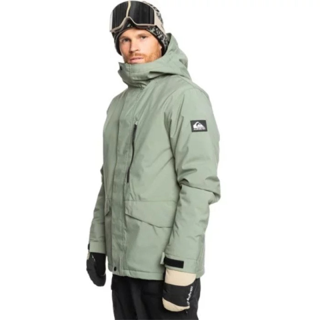 Quiksilver Men's Mission Solid Jacket - Sea Spray