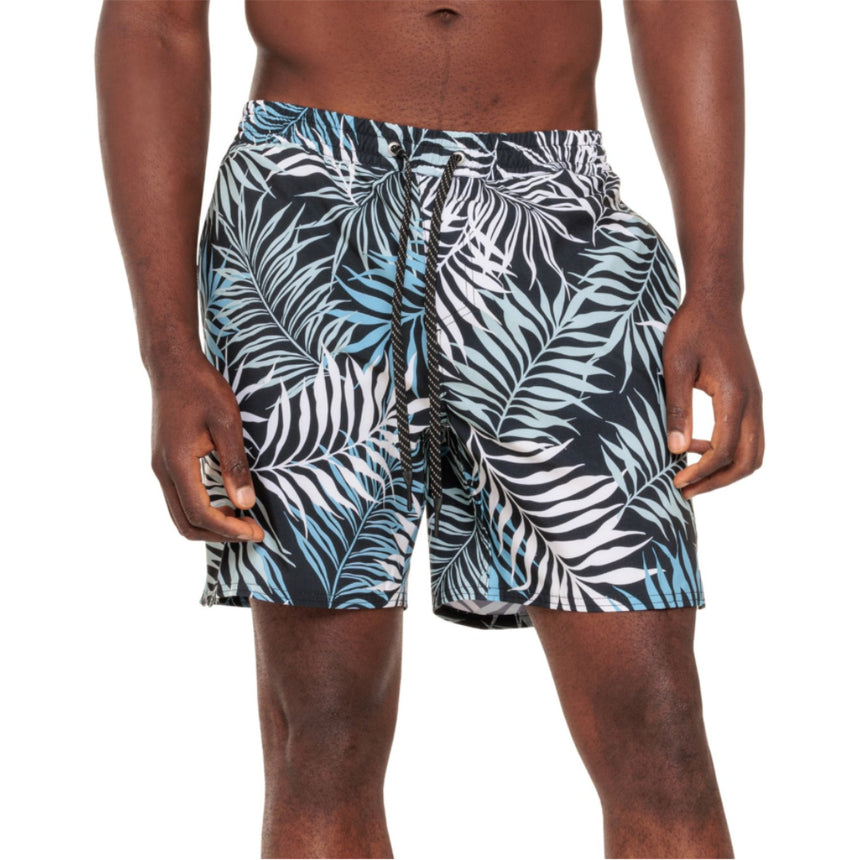 Quiksilver Quiksilver Men's SC Mini Paradise Volley Shorts WILD FERN BLACK S Mens Elastic Swim Trunks