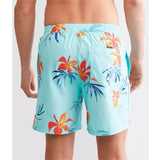 Quiksilver Quiksilver Men's SC Mini Paradise Volley Shorts WILD FERN BLACK S Mens Elastic Swim Trunks