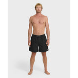 Quiksilver Quiksilver Men's Everyday Mix Volley 17NB URCHIN- BLACK S Mens Elastic Swim Trunks