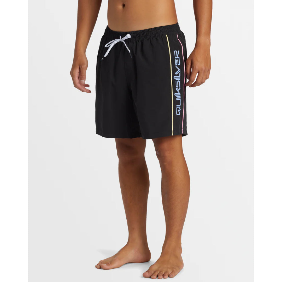 Quiksilver Quiksilver  Men's Everyday Vert Volley 2 17NB Shorts Black S Mens Elastic Swim Trunks
