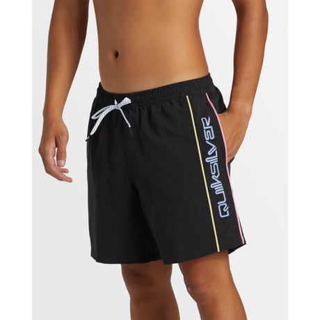 Quiksilver Quiksilver  Men's Everyday Vert Volley 2 17NB Shorts Black S Mens Elastic Swim Trunks