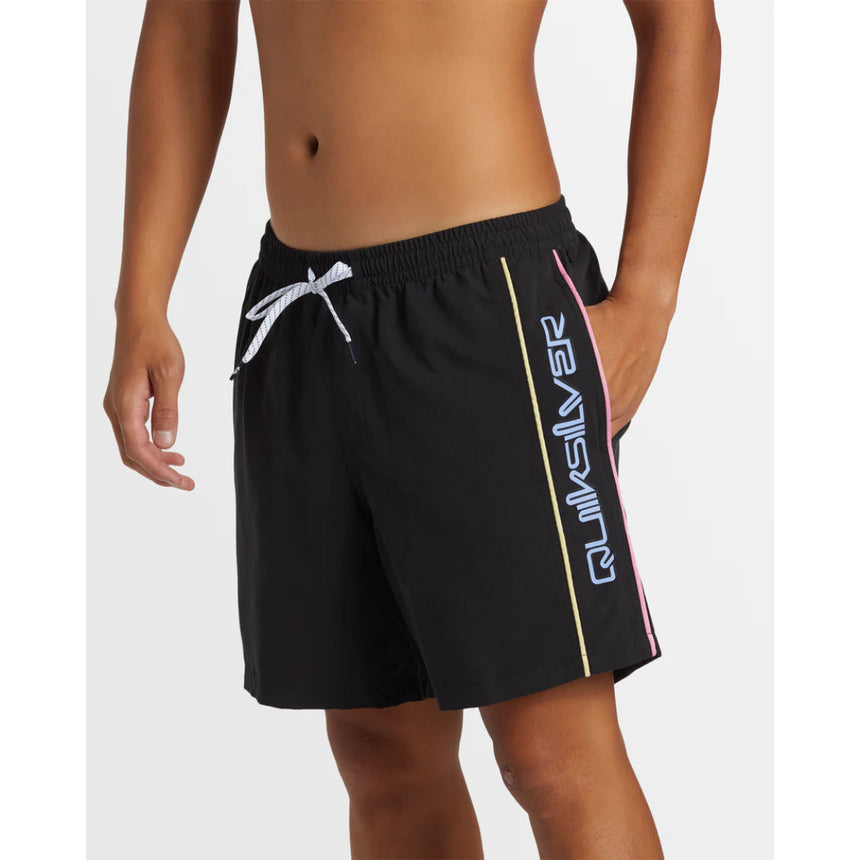 Quiksilver Quiksilver  Men's Everyday Vert Volley 2 17NB Shorts Black S Mens Elastic Swim Trunks
