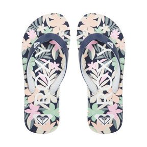Roxy Roxy RG Tahiti VII Flip Flops - Light Navy/Pink Light Navy/Pink 11 Youth Girls Sandals 5T to 13T and 1 to 7 US Size