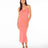 Roxy Roxy Women's Starry Eyes Midi Dress Sugar Coral Solid S Womens Short Dresses