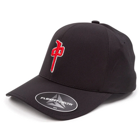 RDS RDS Men's Flexfit Delta OG Puffy Hat - Black/Red/Grey Black/Red/Grey S/M Mens Hats Curved Brim