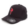 RDS Men's Flexfit Delta OG Puffy Hat - Black/Red/Grey