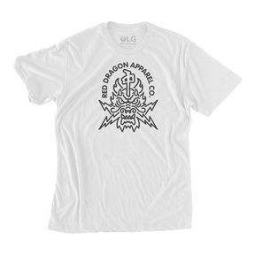 RDS RDS Men's Dragon Head Tee Solid White M Mens T-Shirts