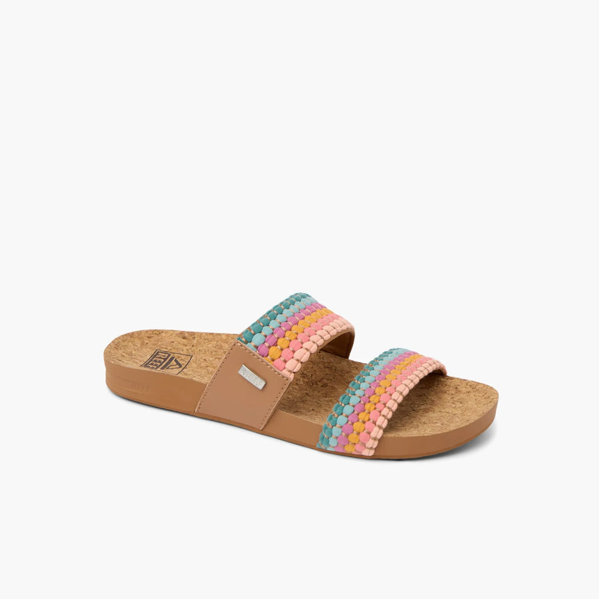 Reef Reef Women Cushion Vista Sandal - Sherbet Multi Sherbet Multi 7 Womens Slip on Sandals 5 to 11