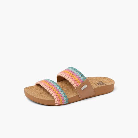 Reef Reef Women Cushion Vista Sandal - Sherbet Multi Sherbet Multi 7 Womens Slip on Sandals 5 to 11