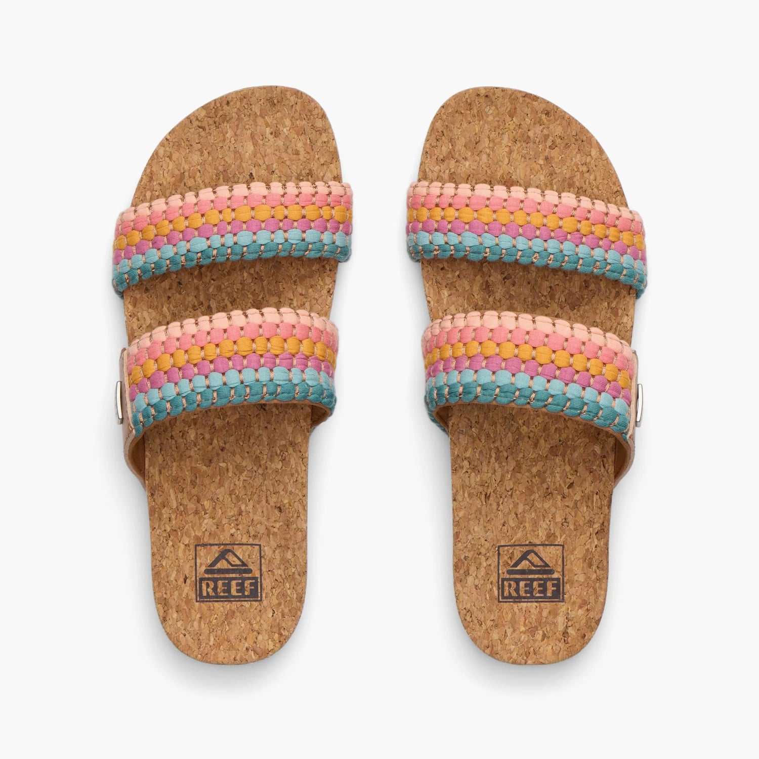 Reef Reef Women Cushion Vista Sandal - Sherbet Multi Sherbet Multi 7 Womens Slip on Sandals 5 to 11