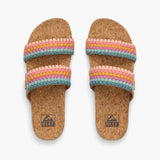 Reef Reef Women Cushion Vista Sandal - Sherbet Multi Sherbet Multi 7 Womens Slip on Sandals 5 to 11