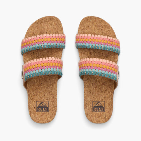 Reef Reef Women Cushion Vista Sandal - Sherbet Multi Sherbet Multi 7 Womens Slip on Sandals 5 to 11