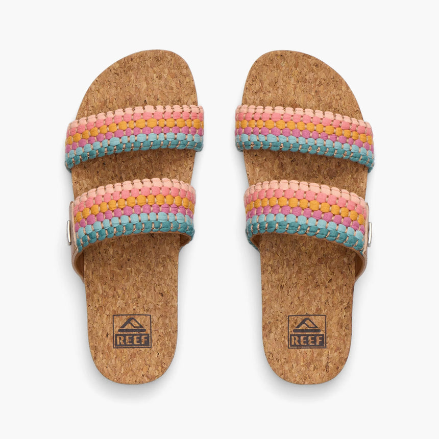 Reef Reef Women Cushion Vista Sandal - Sherbet Multi Sherbet Multi 7 Womens Slip on Sandals 5 to 11