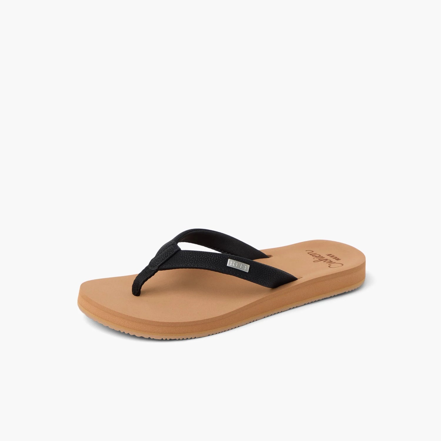 Reef Reef Women Baja Sands Sandal - Black/Tan Black/Tan 6 Womens Sandals Flip Flop 5 to 11