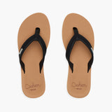 Reef Reef Women Baja Sands Sandal - Black/Tan Black/Tan 6 Womens Sandals Flip Flop 5 to 11