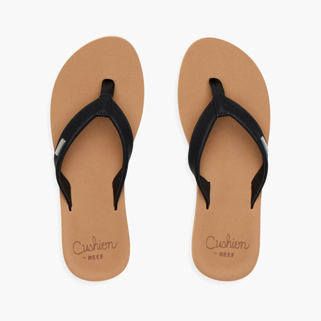 Reef Reef Women Baja Sands Sandal - Black/Tan Black/Tan 6 Womens Sandals Flip Flop 5 to 11