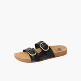 Reef Reef Women Vista Kara Sandal - Black Black 7 Womens Slip on Sandals 5 to 11