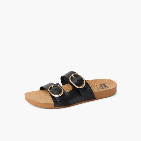Reef Reef Women Vista Kara Sandal - Black Black 7 Womens Slip on Sandals 5 to 11