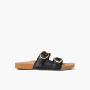 Reef Reef Women Vista Kara Sandal - Black Black 7 Womens Slip on Sandals 5 to 11