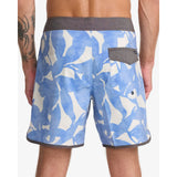 RVCA RVCA Freeport Board Shorts 16" Blue Fusion 28 Mens Elastic Swim Trunks