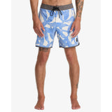RVCA RVCA Freeport Board Shorts 16" Blue Fusion 28 Mens Elastic Swim Trunks