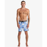 RVCA RVCA Freeport Board Shorts 16" Blue Fusion 28 Mens Elastic Swim Trunks