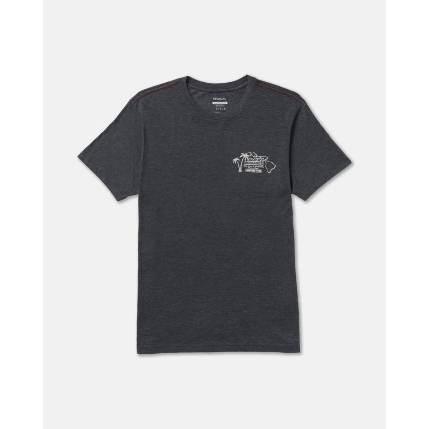 RVCA RVCA Men's Aloha Mechanics Short Sleeve Shirt - Pirate Black Pirate Black S Mens T-Shirts