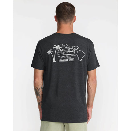 RVCA RVCA Men's Aloha Mechanics Short Sleeve Shirt - Pirate Black Pirate Black S Mens T-Shirts
