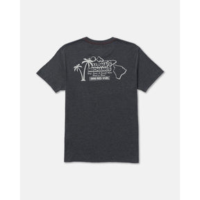 RVCA RVCA Men's Aloha Mechanics Short Sleeve Shirt - Pirate Black Pirate Black S Mens T-Shirts