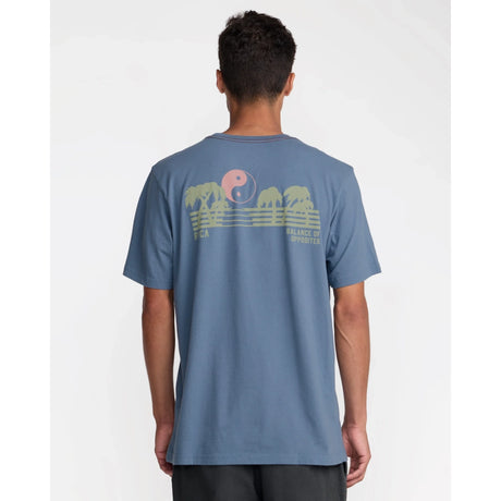 RVCA RVCA Men's Balance Horizon Short Sleeve Shirt - Vintage Navy Vintage Navy S Mens T-Shirts