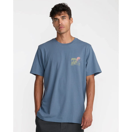 RVCA RVCA Men's Balance Horizon Short Sleeve Shirt - Vintage Navy Vintage Navy S Mens T-Shirts