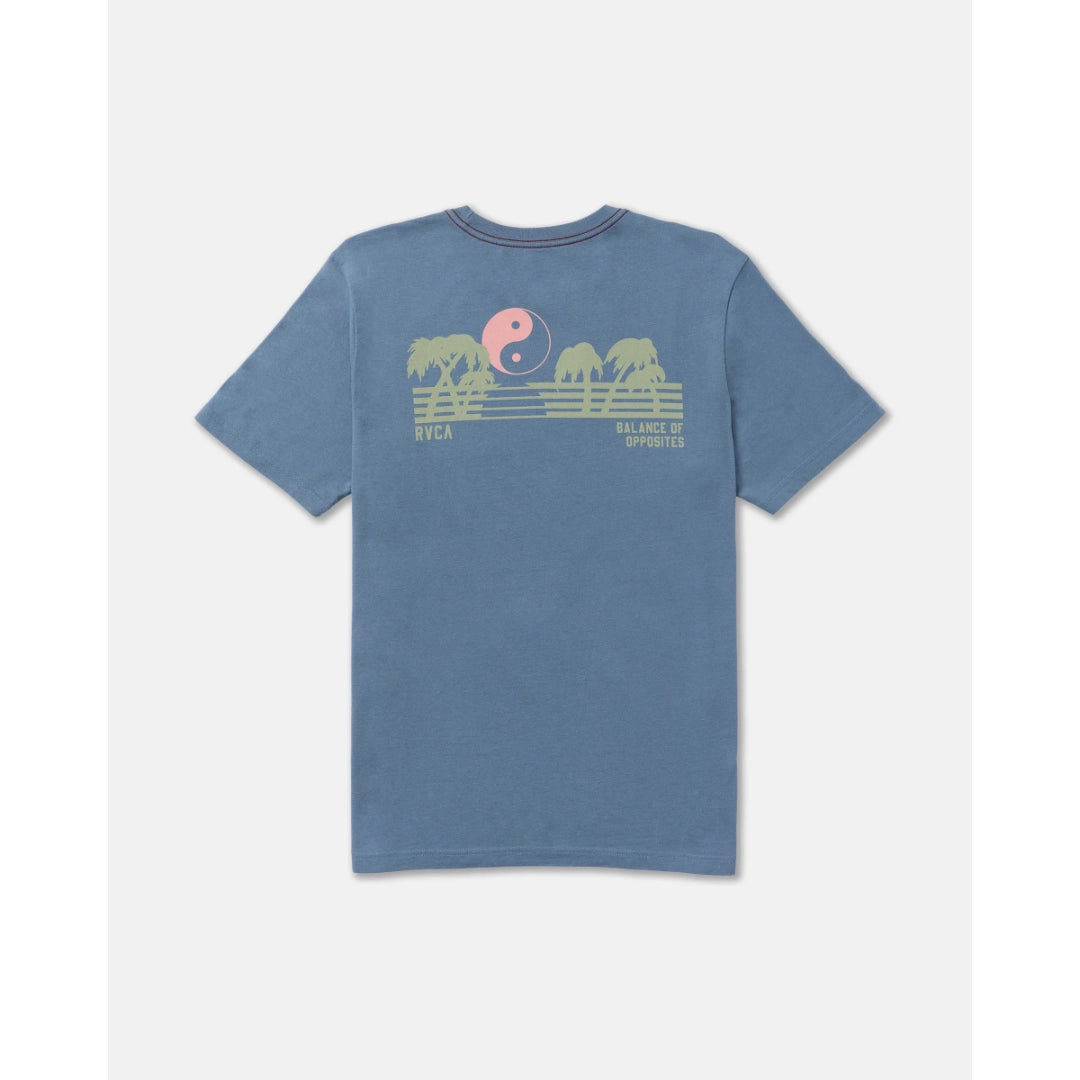 RVCA RVCA Men's Balance Horizon Short Sleeve Shirt - Vintage Navy Vintage Navy S Mens T-Shirts