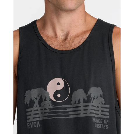 RVCA RVCA Men's Balance Horizon Tank Top - Pirate Black Pirate Black S Mens Sleeveless Shirts