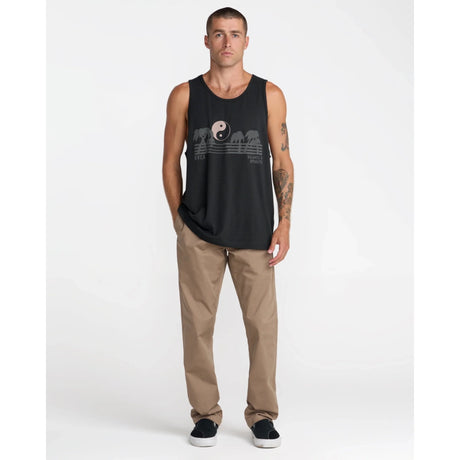 RVCA RVCA Men's Balance Horizon Tank Top - Pirate Black Pirate Black S Mens Sleeveless Shirts