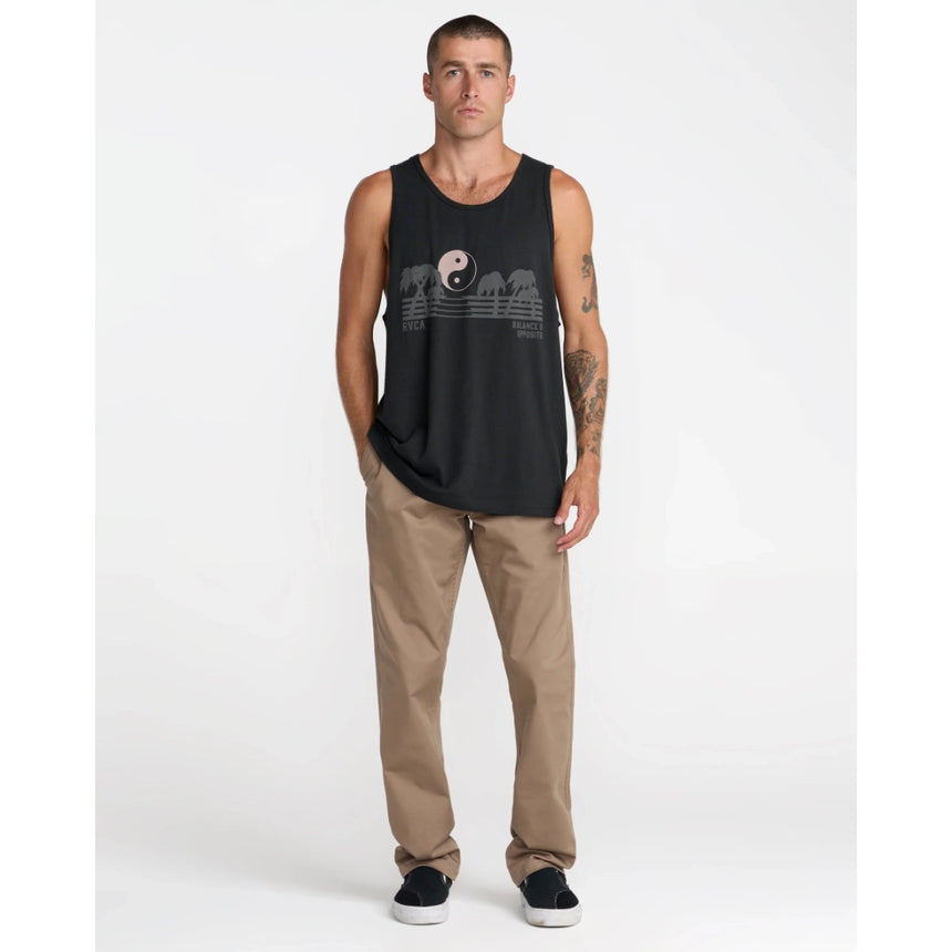RVCA RVCA Men's Balance Horizon Tank Top - Pirate Black Pirate Black S Mens Sleeveless Shirts