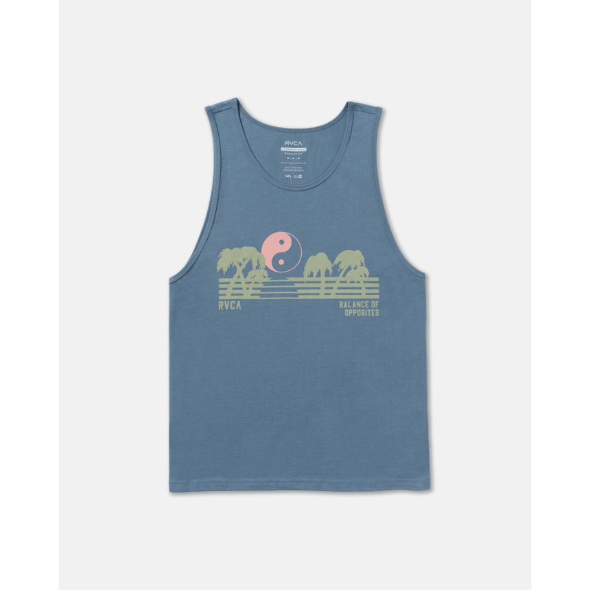 RVCA RVCA Men's Balance Horizon Tank Top - Vintage Navy Vintage Navy S Mens Sleeveless Shirts