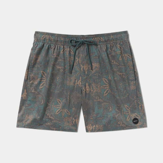 RVCA RVCA Men's Barned Elastic Shorts 17" - Hunter Green Hunter Green S Mens Elastic Swim Trunks