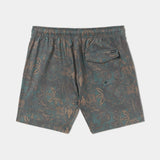 RVCA RVCA Men's Barned Elastic Shorts 17" - Hunter Green Hunter Green S Mens Elastic Swim Trunks