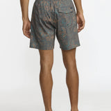RVCA RVCA Men's Barned Elastic Shorts 17" - Hunter Green Hunter Green S Mens Elastic Swim Trunks