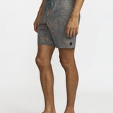 RVCA RVCA Men's Barned Elastic Shorts 17" - Hunter Green Hunter Green S Mens Elastic Swim Trunks